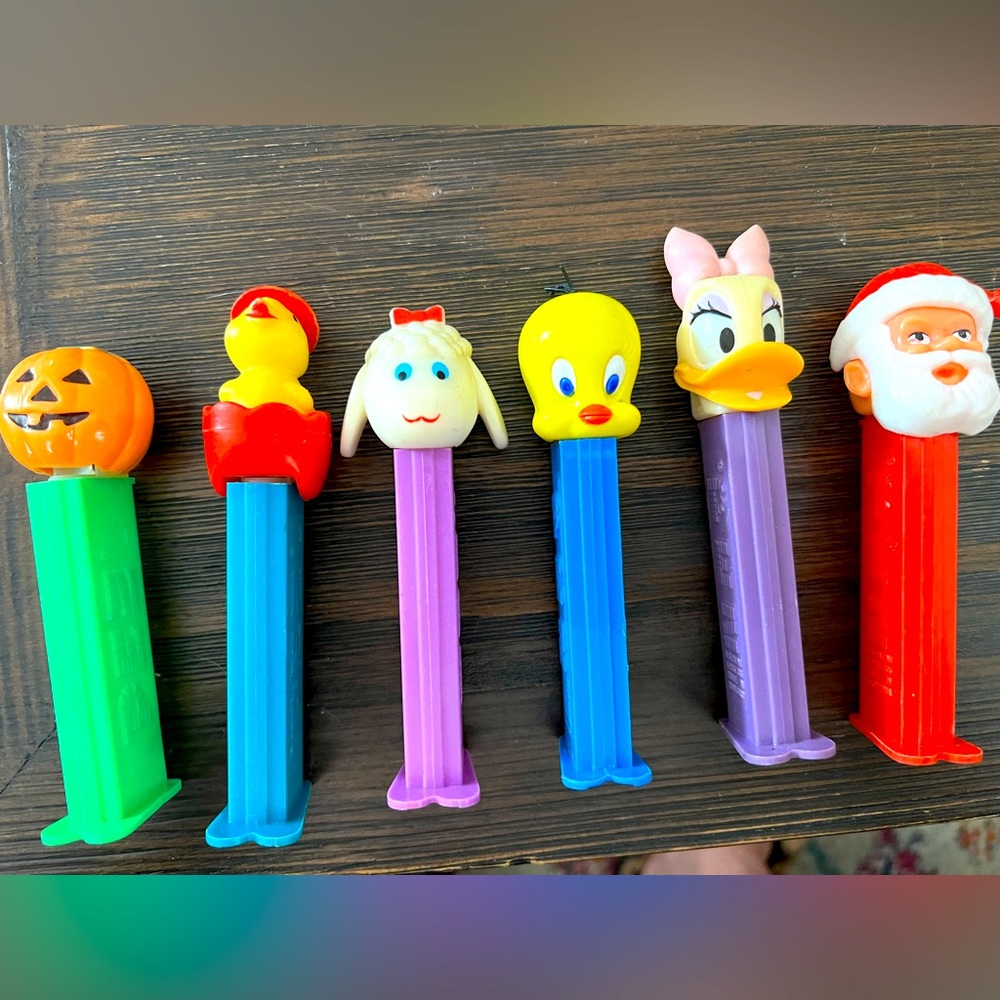 Vintage Pez Lot of 6 and a Mystery Pez gift.